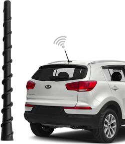 img 4 attached to 🔌 7 Inch Flexible Spiral Rubber OEM Antenna Replacement for Kia Soul, Sorento, Sportage, Forte, Rio, Forte Koup, Sedona, Borrego, Rio5, KX Cross, Rondo - Rear Top Mast