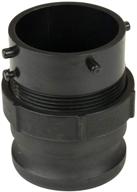 🚽 lippert components 360785 waste master rv sewer hose male bayonet adapter, black logo
