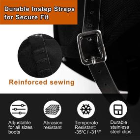 img 1 attached to ❄️ Unigear Leg Gaiters: Waterproof Snow Boot Gaiters for Outdoor Snowshoeing, Hiking, Hunting, Ice Climbing, Skiing