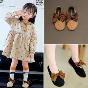 img 1 attached to Roaays Shoes Toddler Flats Numeric_8 Детская обувь для девочек в стиле туфли