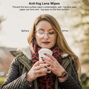 img 3 attached to 👓 Alibeiss Pre-Moistened Anti-Fog Lens Wipes for Eye Glasses (60 Pack), 6"x5" Size