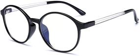 img 4 attached to 👓 VVDQELLA Blue Light Blocking Reading Glasses for Women and Men - 2.5 Computer Reading Glasses for UV Protection, Anti-Eyestrain, Lightweight Round Frame