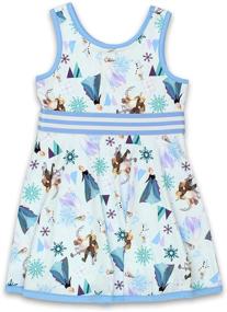 img 4 attached to 👑 Ultra Soft Disney Frozen Toddler Girls Fit and Flare Dress: Perfect for Princesses!