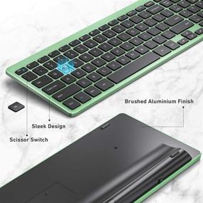 img 3 attached to 🖥️ Ultra Slim Wireless Keyboard and Mouse Combo, 2.4G Silent Wireless Keyboard Mouse Set with 12 Function Keys and Auto Sleep, for Windows/Computer/PC/Laptop/Desktop - KC063