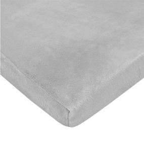img 4 attached to Heavenly Soft Chenille Fitted Pack N Play Playard Sheet by American Baby Company - Gray, 27 x 39 inches - Unisex