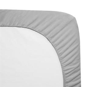 img 3 attached to Heavenly Soft Chenille Fitted Pack N Play Playard Sheet by American Baby Company - Gray, 27 x 39 inches - Unisex