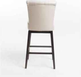 img 3 attached to 🪑 Premium Comfort & Style: Christopher Knight Home Tracy Fabric Swivel Barstool in 41-inch Height, Wheat Finish