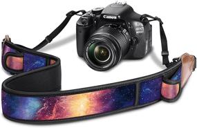 img 4 attached to 📷 Премиум ремень для камеры Fintie с карманами для фотоаппаратов Canon, Nikon и Galaxy.