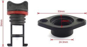 img 3 attached to 🛠️ Nylon Drain Plug Set: Essential Thread Bung & Screw Kit for Canoe, Kayak, and Boat Drain Plugs - HJ Garden 2 Sets