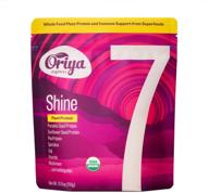 🌱 high-quality oriya organics shine organic plant based protein powder - keto friendly, unflavored & unsweetened - dairy & gluten free vegan protein powder - 310g, 10 servings logo