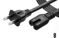 ⚡ anyqoo 6ft power adapter extension cord wall cable for microsoft surface pro 2/3/4, surface dock, surface rt tablet pc logo