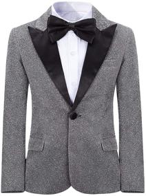 img 3 attached to Golden Silver Boys' Suits & Sport Coats - Fashion Tuxedo Pieces for Stylish Clothing