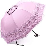 ☂️ rice princess uv-proof folding umbrella parasol logo
