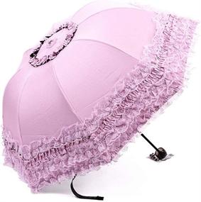 img 4 attached to ☂️ Rice Princess UV-Proof Folding Umbrella Parasol