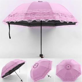 img 2 attached to ☂️ Rice Princess UV-Proof Folding Umbrella Parasol
