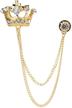 knighthood golden swarovski hanging brooch logo