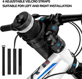 img 3 attached to 🚴 VLTAWA Bike Water Bottle Holder: Insulated Cup Holder with Handlebar Mount for 32oz/1L Bottles - No Screws