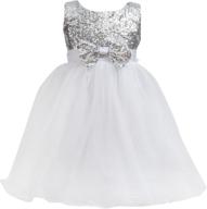 merry day flower sequin dress: girls' clothing for stylish dresses that sparkle logo