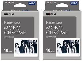 img 2 attached to 📸 Fujifilm Instant Film 2-Pack Bundle Set: Instax Wide Monochrome WW 1 - 20 Shots for Instax Wide 300 Camera (2-Pack) - Import from Japan