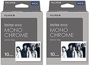 img 4 attached to 📸 Fujifilm Instant Film 2-Pack Bundle Set: Instax Wide Monochrome WW 1 - 20 Shots for Instax Wide 300 Camera (2-Pack) - Import from Japan