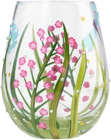 img 1 attached to 🍷 Enesco 6000226 Lolita Stemless Wine Glass Dragonfly, Hand-Painted Artisan-Blown Glass, Multicolor Design