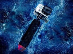 img 2 attached to Waterproof Floating Hand Grip & Mount Kit for GoPro Hero 9 8 7 6 5 4 3+ 2 1 - Rose Red