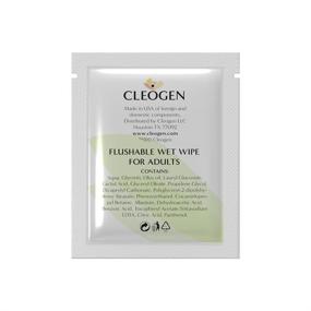 img 3 attached to Cleogen Flushable Wet Wipes for Adults - Pack of 30 Individually Wrapped Moist Cleansing Wipes - Ideal for Sensitive Areas & Travel