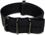 🕒 daluca ballistic nylon military watch straps for men's watches logo