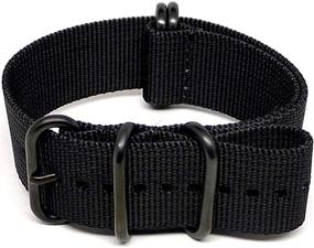img 3 attached to 🕒 DaLuca Ballistic Nylon Military Watch Straps for Men's Watches