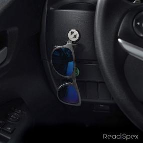 img 3 attached to 🕶️ ReadiSpex Eyeglasses and Sunglass Holder: Secure Metal-Alloy Car Dash Mount for Versatile Use