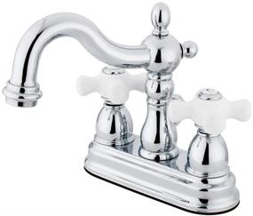 img 2 attached to 🚰 KB1601PX Porcelain Centerset Faucet by Kingston Brass