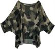 womens batwing chiffon camouflage printed women's clothing for swimsuits & cover ups logo