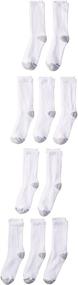 img 2 attached to Hanes Ultimate 10-Pack Crew Socks for Boys