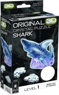 original 3d crystal puzzle shark logo