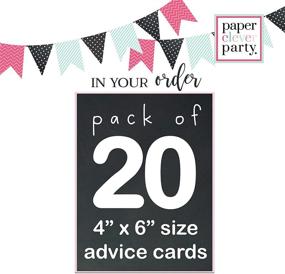 img 2 attached to 🎉 Wishing Well Advice and Wish Cards for Nautical Baby Shower (20 Pack) - Boys Birthday Memory Idea, Navy Blue Anchor Theme – Anchor Event Supply, 4x6 Size, Paper Clever Party