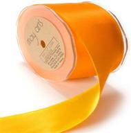 vibrant orange and yellow satin ribbon - may arts 1-1/2-inch wide logo