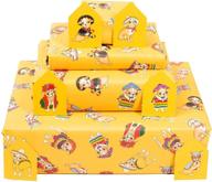 🐶 central 23 chihuahua dog wrapping paper - 6 sheets of birthday gift wrap for kids, men, women, boys, and girls - adorable puppy dogs in clothes - recyclable packaging logo