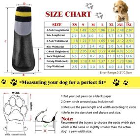 img 3 attached to 🐾 RilexAwhile Dog Shoes Boots: Waterproof Pet Paw Protectors with Non-Slip Soles, Straps, and Traction - XXL Size, Black and Gray