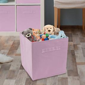 img 2 attached to 🎀 Sorbus Nursery Storage Cubes - Ideal for Playroom, Closet, Home Organization (Soft Pink, 6-Pack)