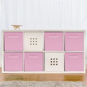 img 3 attached to 🎀 Sorbus Nursery Storage Cubes - Ideal for Playroom, Closet, Home Organization (Soft Pink, 6-Pack)