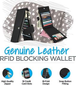 img 2 attached to 👛 Maze Exclusive Genuine Blocking Women's Handbags & Wallets - Stylish Wallets for Enhanced Security