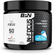 bpn in-focus cognitive enhancer & thermogenic nootropic energy supplement (50 servings, blue snow cone) – enhanced for seo logo