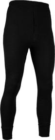 img 1 attached to 🔥 Stay Warm and Cozy: AMERICAN ACTIVE Men's Long Johns Thermal Base Layer Pants - Pack of 3"