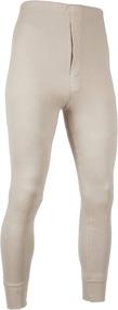 img 3 attached to 🔥 Stay Warm and Cozy: AMERICAN ACTIVE Men's Long Johns Thermal Base Layer Pants - Pack of 3"