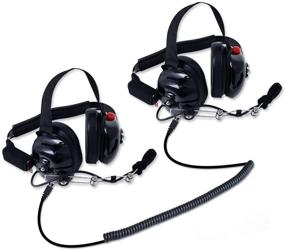 img 4 attached to 🏎️ Гарнитуры NASCAR Double-Talk X2: связываемые интерком-сканеры с двусторонней связью через наушники, микрофоном и кабелями, которые одеваются на уши.