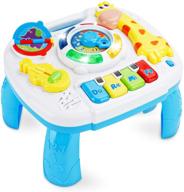 baccow baby toys for 6-18 months: musical educational learning activity table center for toddlers, infants, kids 1-3 years old - boys girls gifts (size: 9.7 x 8.7 x 7.1 inches) logo