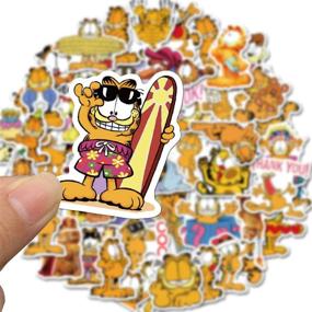 img 1 attached to 🐱 Garfield Cat The Movie Stickers: 50 Pack of Cute, Waterproof, Aesthetic, and Trendy Stickers for Teens - Perfect for Water Bottles, Laptops, Phones, and Travel