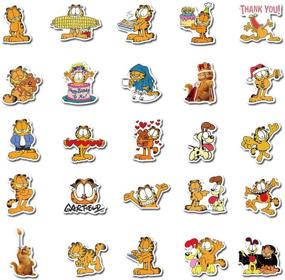 img 3 attached to 🐱 Garfield Cat The Movie Stickers: 50 Pack of Cute, Waterproof, Aesthetic, and Trendy Stickers for Teens - Perfect for Water Bottles, Laptops, Phones, and Travel