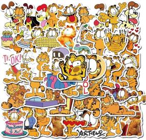 img 2 attached to 🐱 Garfield Cat The Movie Stickers: 50 Pack of Cute, Waterproof, Aesthetic, and Trendy Stickers for Teens - Perfect for Water Bottles, Laptops, Phones, and Travel