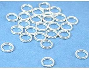 img 4 attached to 🔗 Pack of 25 5mm Sterling Silver Split Rings for Charm Bead Assembly